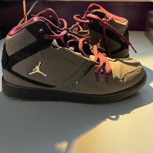 Nike Jordan’s, Youth size 7, gray and purple
